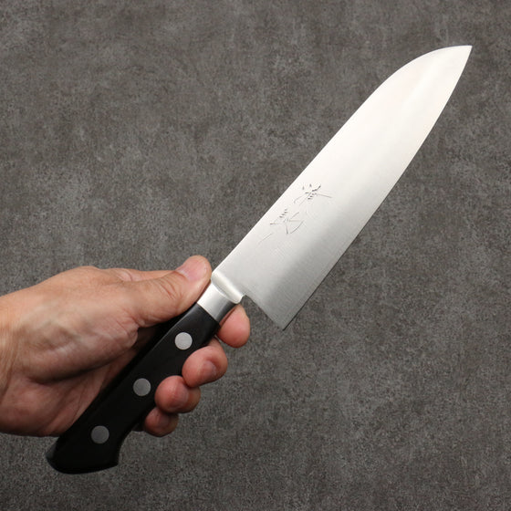 Seisuke VG1 Santoku  180mm Black Pakka wood Handle - Japanny - Best Japanese Knife