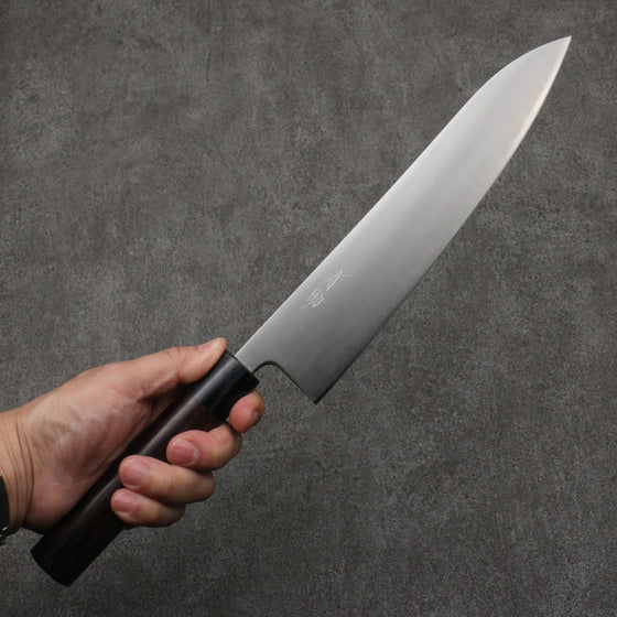 Seisuke Blue Super Gyuto  240mm Rosewood (Ferrule: Black Pakka Wood) Handle - Japanny - Best Japanese Knife