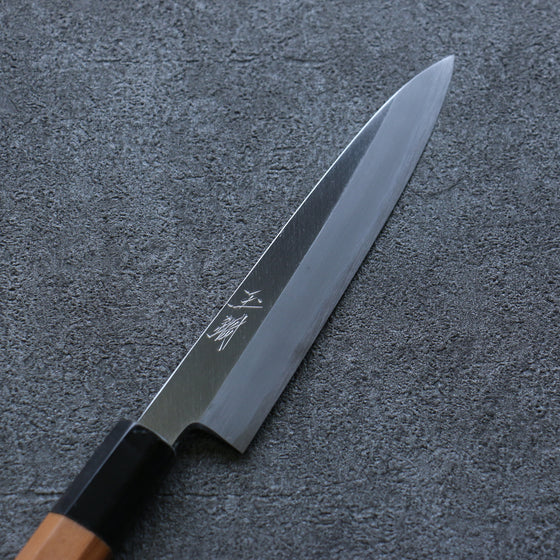 Tessen by Tanaka Tamahagane Petty-Utility 145mm Yew Tree Handle - Japanny - Best Japanese Knife