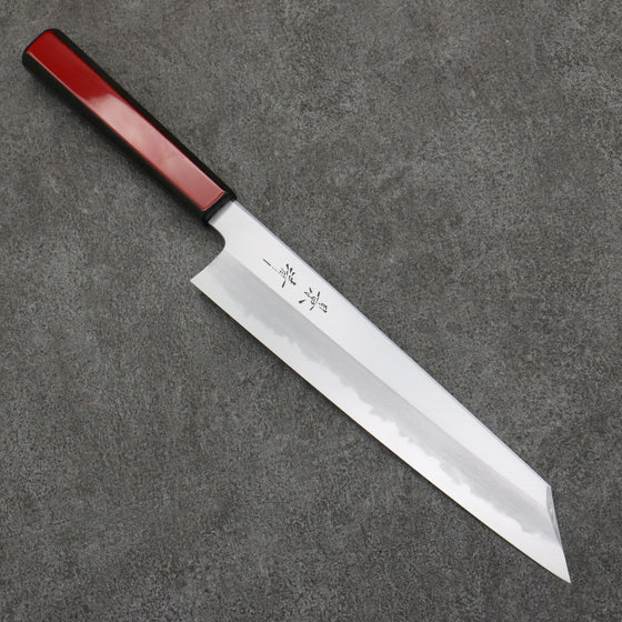 Kagekiyo White Steel No.1 Kiritsuke Gyuto  240mm Akaro Lacquered (Magnolia) Handle - Japanny - Best Japanese Knife