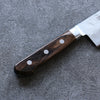 Seisuke Silver Steel No.3 Nashiji Gyuto 210mm Brown Pakka wood Handle - Japanny - Best Japanese Knife