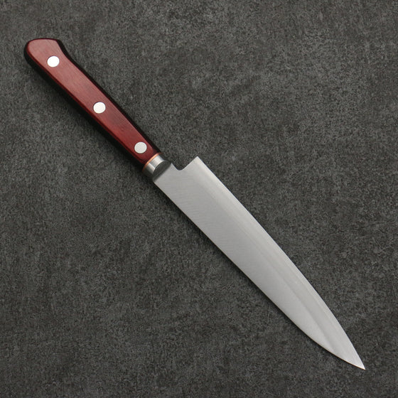 Seisuke Blue Super Petty-Utility  145mm Red Pakka wood Handle - Japanny - Best Japanese Knife