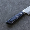 Kunihira Kokuryu VG10 Hammered Small Santoku 130mm Blue Pakka wood Handle - Japanny - Best Japanese Knife