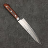 Seisuke Swedish Steel-stn Hammered Petty-Utility  135mm Mahogany Handle - Japanny - Best Japanese Knife