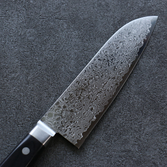 Seisuke ZA-18 Damascus Santoku 165mm Black Pakka wood Handle - Japanny - Best Japanese Knife