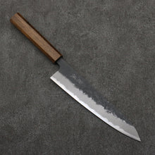  Oul Blue Super Black Nashiji Gyuto  210mm Oak Handle - Japanny - Best Japanese Knife