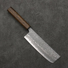  Oul White Steel No.1 Hammered Nakiri  165mm Oak Handle - Japanny - Best Japanese Knife