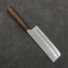 Oul White Steel No.1 Hammered Nakiri  165mm Oak Handle - Japanny - Best Japanese Knife