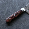 Seisuke Mokusei ZA-18 Mirrored Finish Damascus Gyuto 240mm Brown Pakka wood Handle - Japanny - Best Japanese Knife