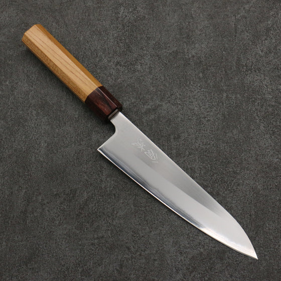 Oul White Steel No.1 Gyuto  180mm Keyaki (Japanese Elm) Handle - Japanny - Best Japanese Knife
