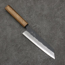  Oul Blue Super Black Nashiji Bunka  170mm Oak Handle - Japanny - Best Japanese Knife
