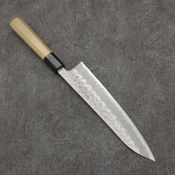 Oul White Steel No.2 Hammered Gyuto  210mm Magnolia Handle - Japanny - Best Japanese Knife