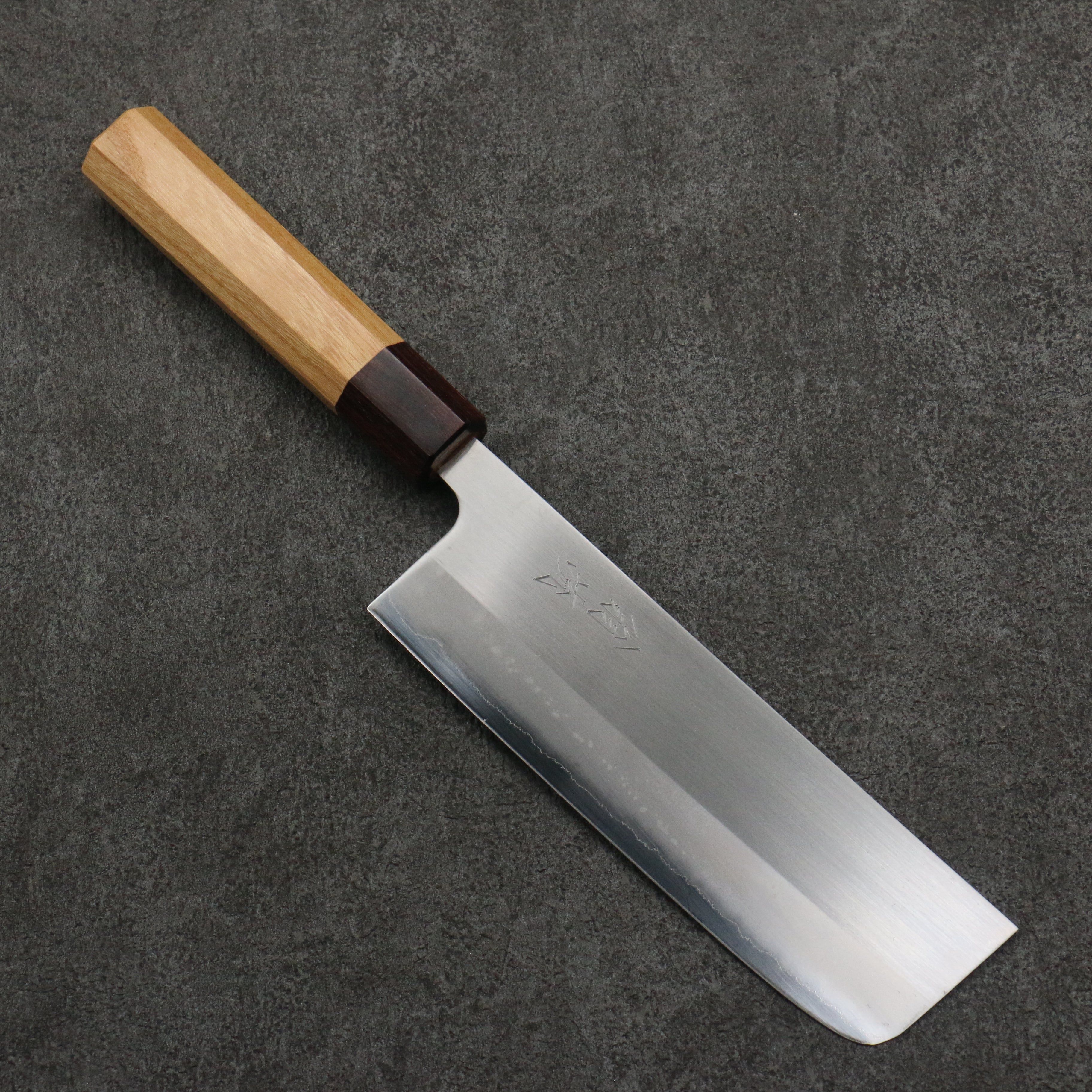 Oul White Steel No.1 Nakiri  165mm Keyaki (Japanese Elm) Handle - Japanny - Best Japanese Knife