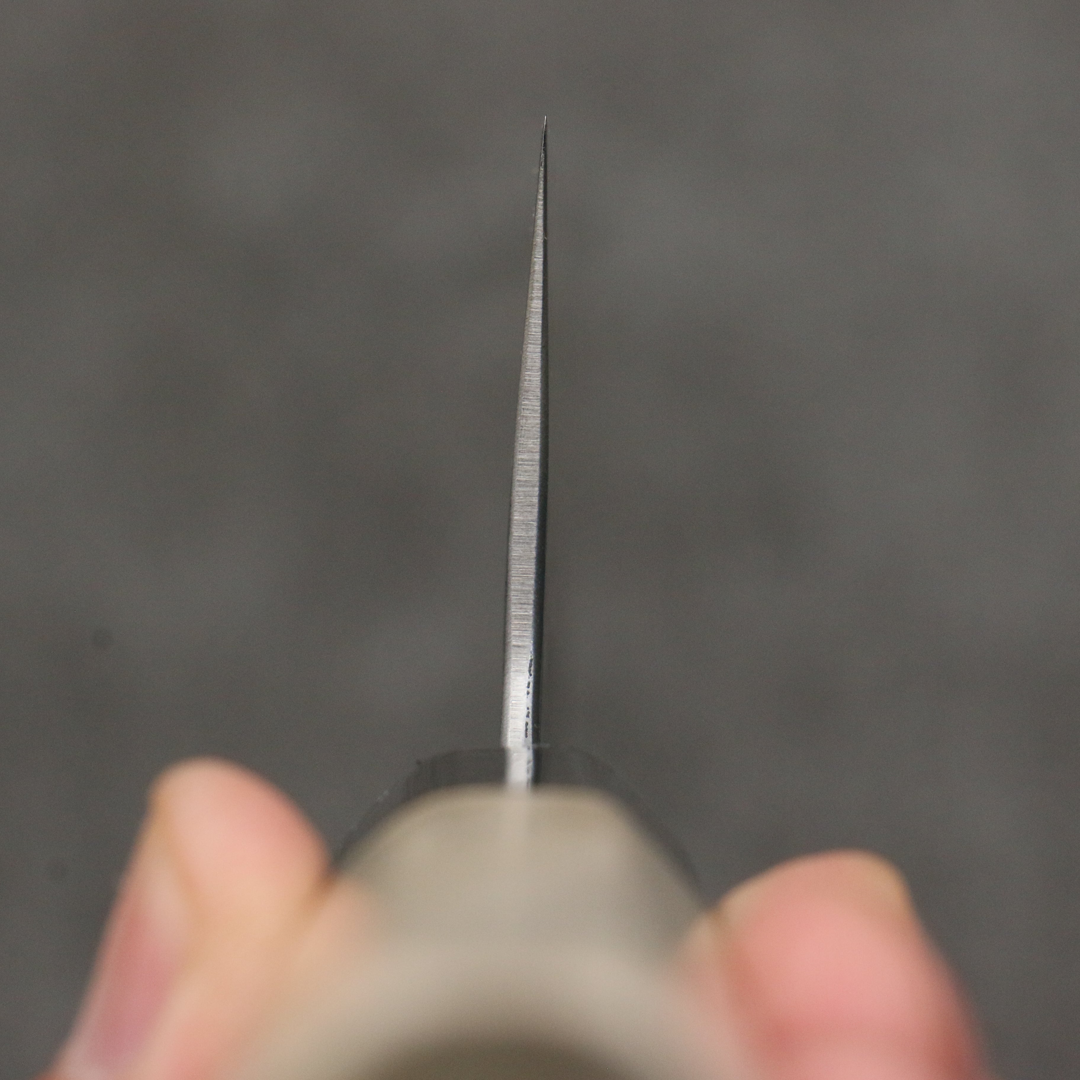 Oul White Steel No.2 Hammered Santoku  165mm Magnolia Handle - Japanny - Best Japanese Knife