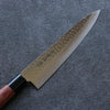 Kanetsune DSR-1K6 Hammered Gyuto 210mm Red Pakka wood Handle - Japanny - Best Japanese Knife