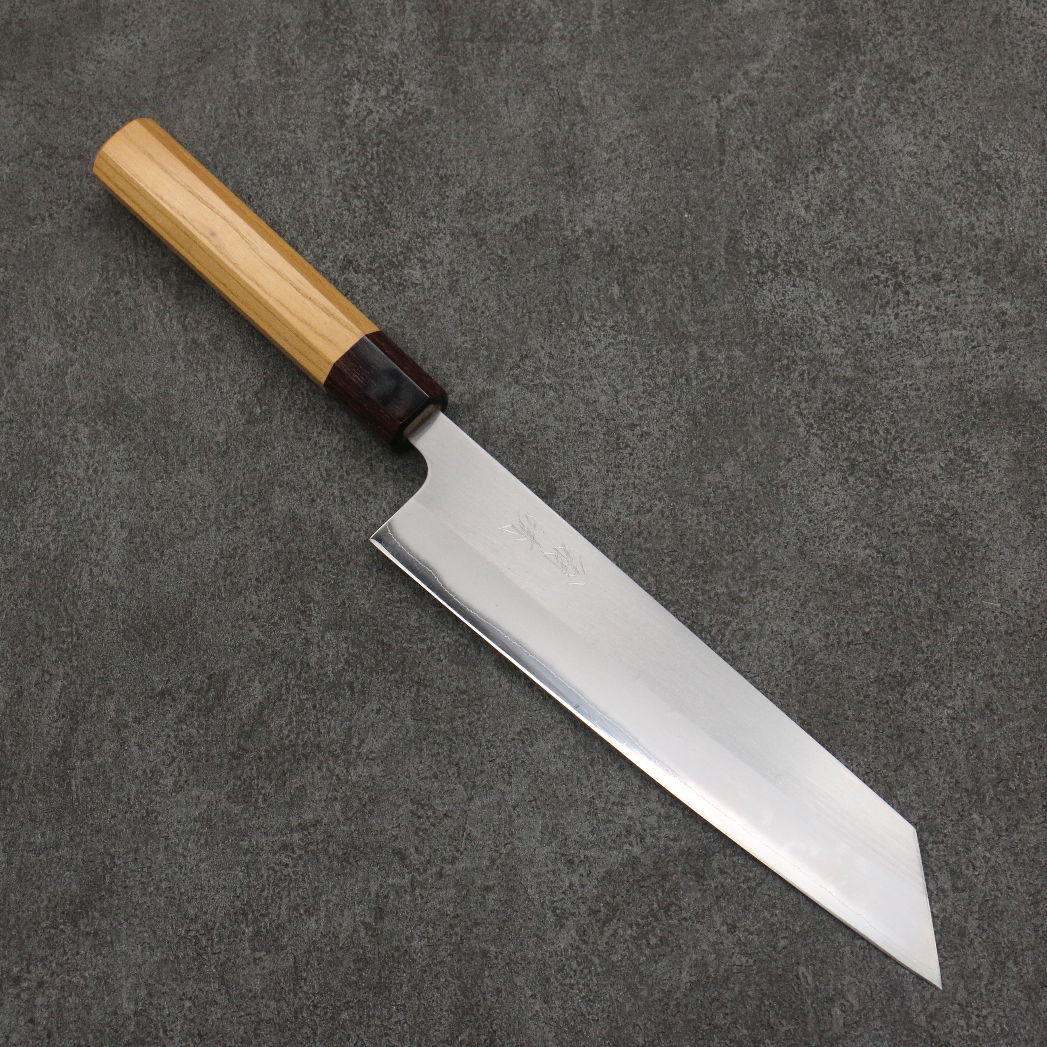 Oul White Steel No.1 Kiritsuke Gyuto  210mm Keyaki (Japanese Elm) Handle - Japanny - Best Japanese Knife