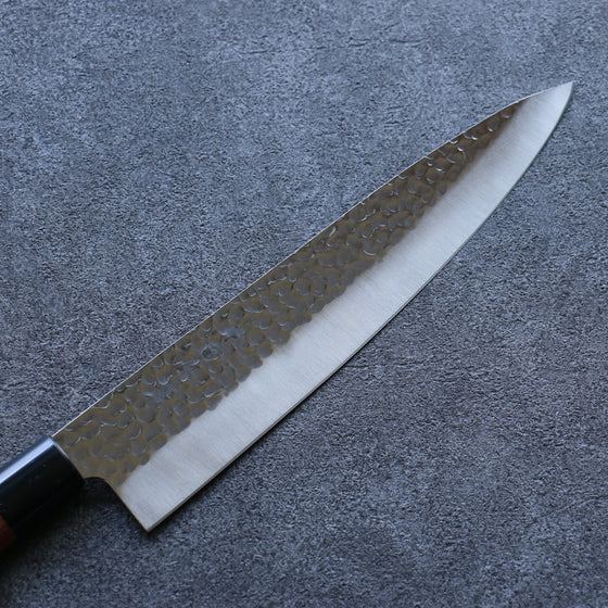 Kanetsune DSR-1K6 Hammered Gyuto 240mm Red Pakka wood Handle - Japanny - Best Japanese Knife