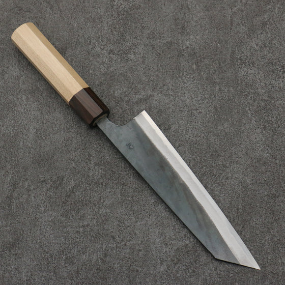 Seisuke Blue Steel No.1 Black Finished Bunka  180mm Magnolia (Ferrule: Ebony) Handle - Japanny - Best Japanese Knife