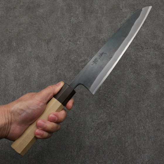 Seisuke Blue Super Black Finished Gyuto  210mm Magnolia (Ferrule: Ebony) Handle - Japanny - Best Japanese Knife