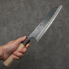 Seisuke Blue Super Black Finished Kiritsuke Gyuto  210mm Magnolia (Ferrule: Ebony) Handle - Japanny - Best Japanese Knife