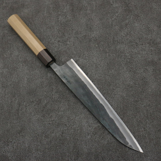 Seisuke Blue Super Black Finished Gyuto  240mm Magnolia (Ferrule: Ebony) Handle - Japanny - Best Japanese Knife