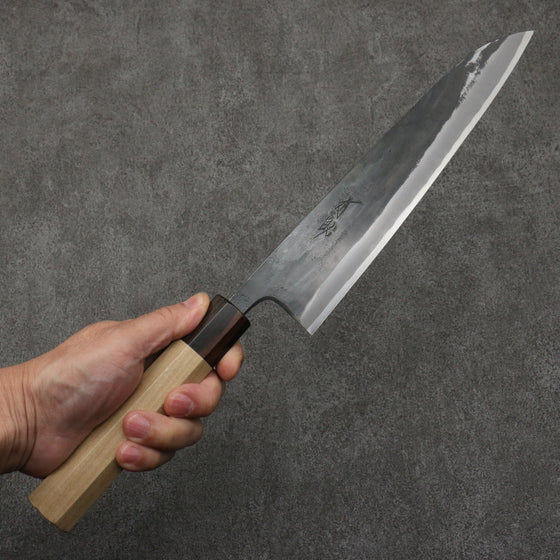 Seisuke Blue Super Black Finished Gyuto  240mm Magnolia (Ferrule: Ebony) Handle - Japanny - Best Japanese Knife