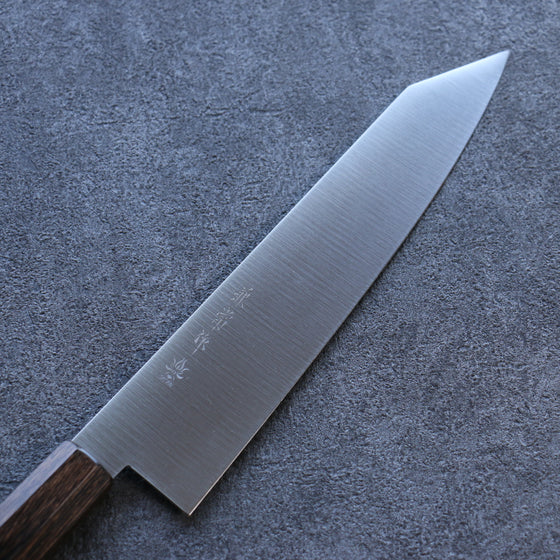 Kanetsune Ichizu VG10 Kiritsuke Gyuto 210mm Brown Pakka wood Handle - Japanny - Best Japanese Knife