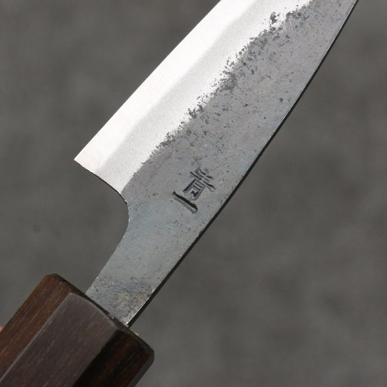 Seisuke Blue Steel No.1 Black Finished Paring  75mm Magnolia (Ferrule: Ebony) Handle - Japanny - Best Japanese Knife