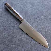  Kanetsune Ichizu VG10 Santoku 180mm Brown Pakka wood Handle - Japanny - Best Japanese Knife