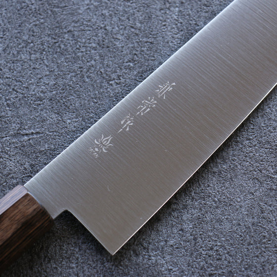 Kanetsune Ichizu VG10 Santoku 180mm Brown Pakka wood Handle - Japanny - Best Japanese Knife