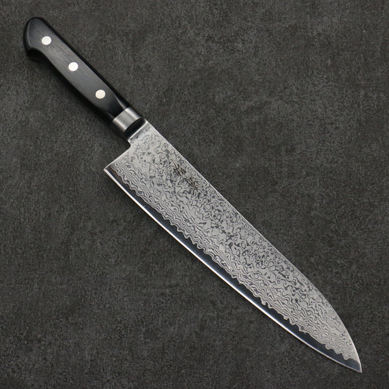 Seisuke VG10 33 Layer Damascus Gyuto  210mm Black Pakka wood Handle - Japanny - Best Japanese Knife