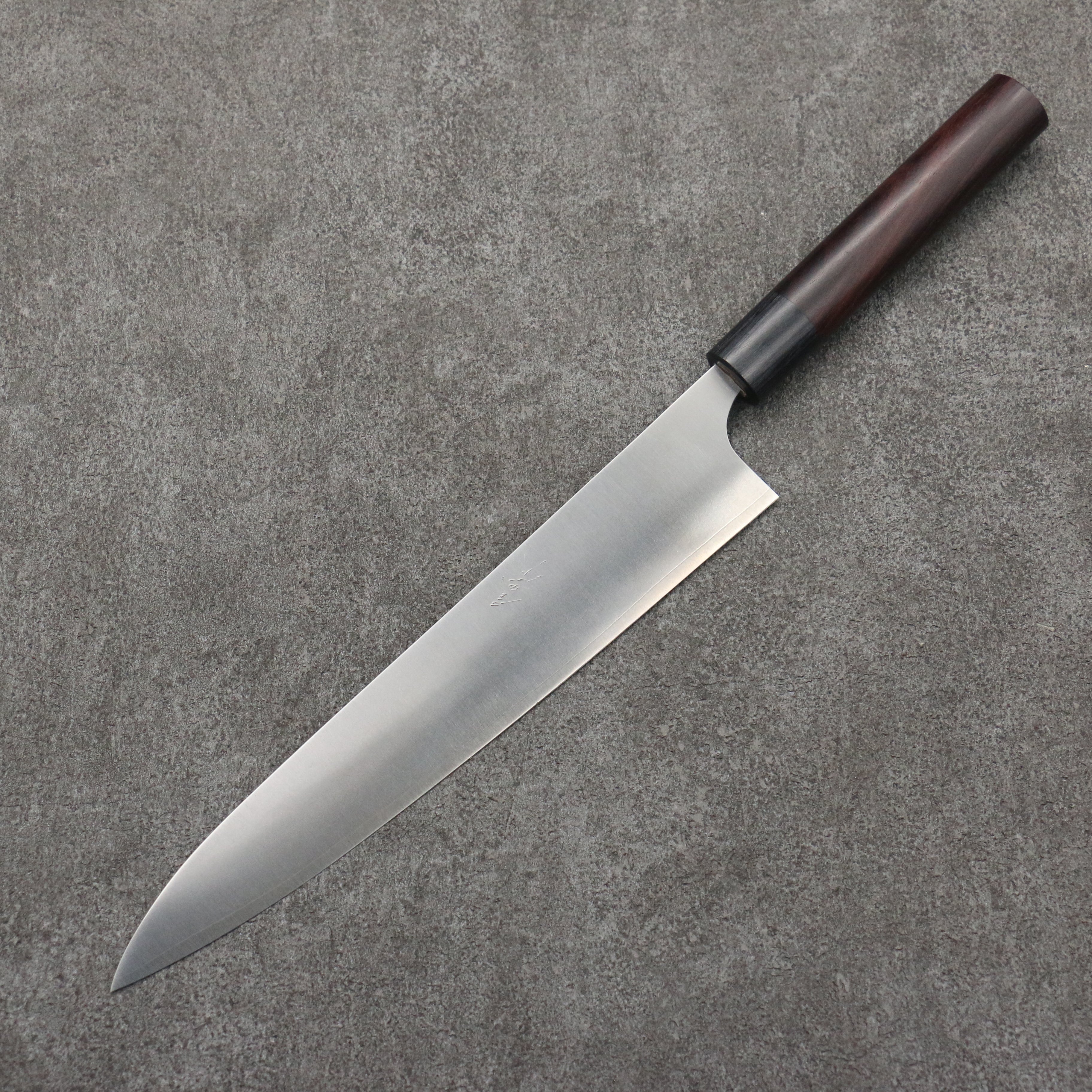 Shungo Ogata SG2 Migaki Finished Sujihiki  240mm Rosewood (Ferrule: Black Pakka Wood) Handle - Japanny - Best Japanese Knife