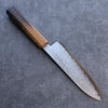 Seisuke VG10 Damascus Santoku 180mm Burnt Oak Handle - Japanny - Best Japanese Knife