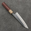 Seisuke Blue Steel No.2 Black Finished Small Bunka  150mm Purpleheart (Ferrule: Oak) Handle - Japanny - Best Japanese Knife