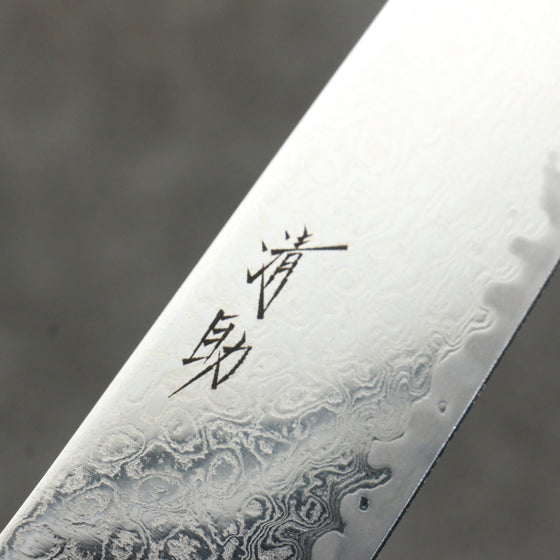 Seisuke AUS10 Damascus Sujihiki  240mm Red Pakka wood Handle - Japanny - Best Japanese Knife