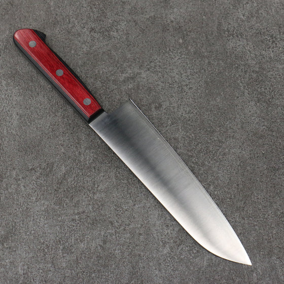 Seisuke SLD Migaki Polish Finish Santoku  180mm Red Pakka wood Handle - Japanny - Best Japanese Knife