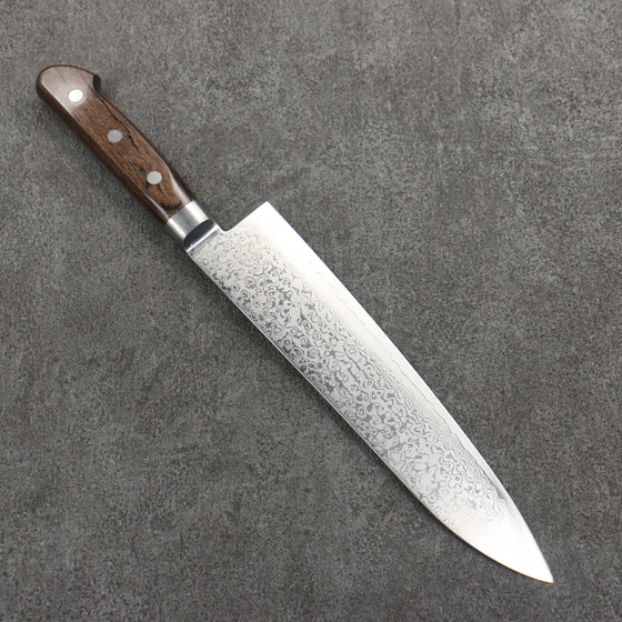 Seisuke VG10 33 Layer Gyuto  210mm Brown Pakka wood Handle - Japanny - Best Japanese Knife