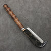 Sakai Takayuki Carbon steel Black Finished Machete (With guard)  Natural wood Handle 140mm - Japanny - Best Japanese Knife