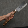 Sakai Takayuki Carbon steel Black Finished Machete (Without guard)  Natural wood Handle 150mm - Japanny - Best Japanese Knife