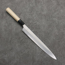  Kikuzuki Silver Steel No.3 Bokashi Yanagiba  240mm Magnolia Handle - Japanny - Best Japanese Knife