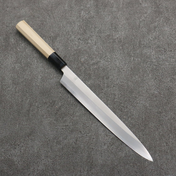 Kikuzuki Silver Steel No.3 Bokashi Yanagiba  240mm Magnolia Handle - Japanny - Best Japanese Knife