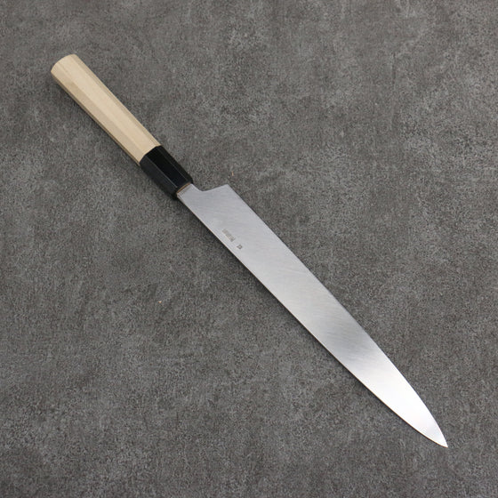 Kikuzuki Silver Steel No.3 Bokashi Yanagiba  240mm Magnolia Handle - Japanny - Best Japanese Knife