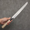 Kikuzuki Silver Steel No.3 Bokashi Sakimaru Takohiki  300mm Magnolia Handle - Japanny - Best Japanese Knife