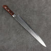 Seisuke Swedish Steel-stn Hammered Sujihiki  270mm Mahogany Handle - Japanny - Best Japanese Knife