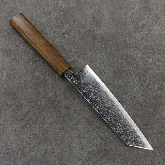 Seisuke VG10 Mirrored Finish Damascus Bunka  170mm Oak Handle - Japanny - Best Japanese Knife