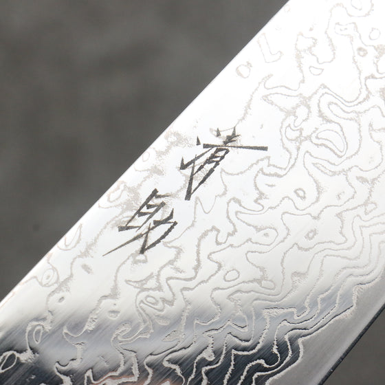 Seisuke VG10 Mirrored Finish Damascus Bunka  170mm Oak Handle - Japanny - Best Japanese Knife