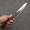 Seisuke VG10 Mirrored Finish Damascus Petty-Utility  135mm Oak Handle - Japanny - Best Japanese Knife