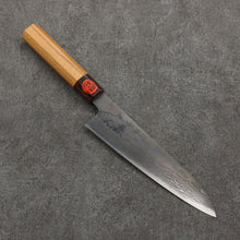  Shigeki Tanaka VG10 Damascus black dye Gyuto  210mm Keyaki (Japanese Elm) Handle - Japanny - Best Japanese Knife