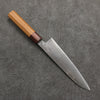 Shigeki Tanaka VG10 Damascus black dye Gyuto  210mm Keyaki (Japanese Elm) Handle - Japanny - Best Japanese Knife