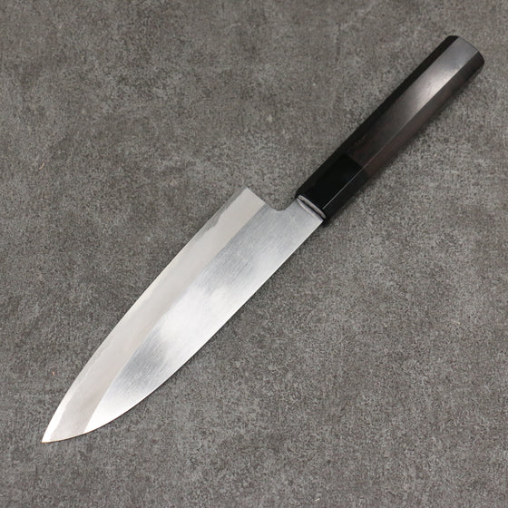 Minamoto Akitada White Steel No.2 Kasumitogi Santoku  180mm Ebony Wood Handle - Japanny - Best Japanese Knife